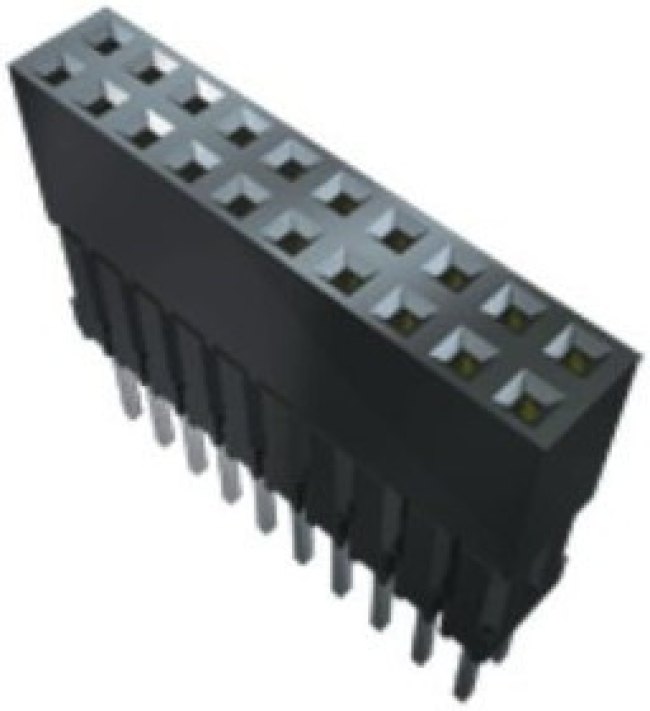 ESQ-126-44-G-D, PC / 104 Connectors Elevated Socket Strip, 0.100" Pitch