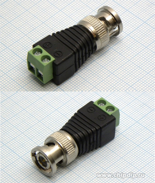 BNC штекер, клеммник, ВЧ разъем