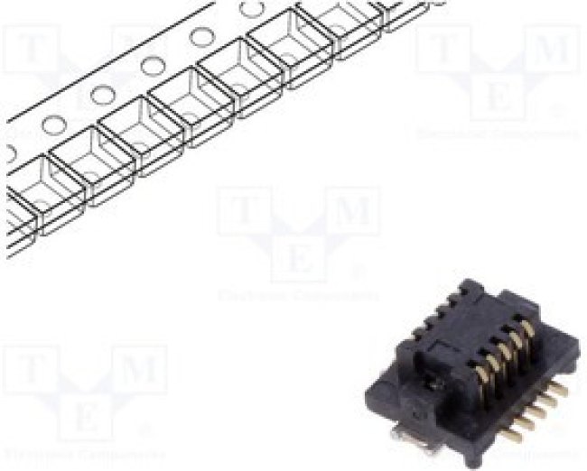 10132798-011100LF/, Разъем: плата-плата; PIN: 10; 0,5мм; H: 2,15мм; Серия: BergStak; 0,5А 10132798-011100LF/, Разъем: плата-плата; PIN: 10; 0,5мм; H: 2,15мм; Серия: BergStak; 0,5А