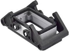 MP004746, Разъем для тяжелых условий, Основа, сквозной монтаж с гайкой, Корпус из Металла, 2 Рычага