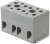 2716046, UK Series G 5/ 4 Non-Fused Terminal Block, 4-Way, 32A, 24 12 AWG Wire, Screw Down Termination