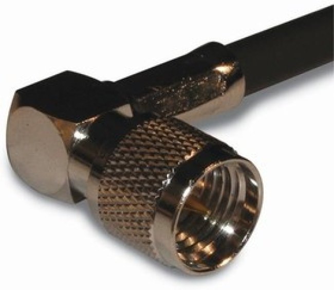 182323, RF Connectors / Coaxial Connectors MINI UHF RA CRMP PLG RG-58, LMR-195 182323, RF Connectors / Coaxial Connectors MINI UHF RA CRMP PLG RG-58, LMR-195