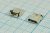 Разъем microUSB REV розетка, тип B, контакты 5C4HP, на плату, угловой, microUSBB5SDLREV