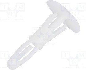 DR8G820V40985, Втулка дистанцирующая, полиамид, Дл 9,5мм, защелка / защелка