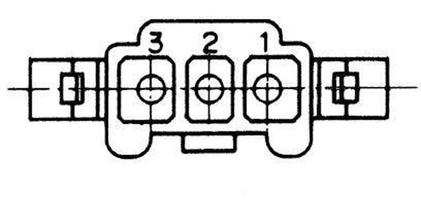 15-31-1033, Male Connector Housing, 4.8mm Pitch, 3 Way, 1 Row