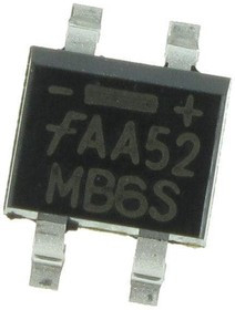 MB6S-FAI, Однофазный выпрямительный мост, Urmax 600В, If 0,5А, Ifsm 35А