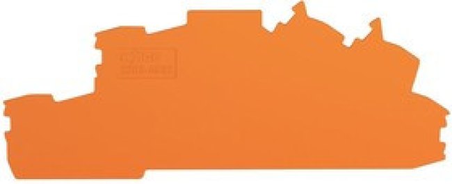 2203-6692, END &amp; INTERMEDIATE PLATE, ORANGE, 0.8MM