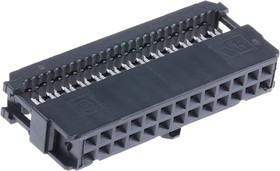 1658622-6, 26-Way IDC Connector Socket for Cable Mount, 2-Row