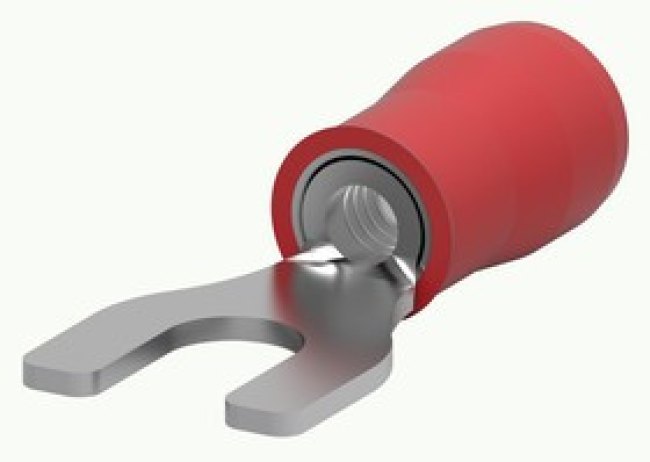8-34541-1, TERMINAL, SPADE TONGUE, 22-16AWG, RED