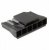 172672-2006, Power to the Board Super-Sabre 7.5mm Recp Hsg 6Ckt