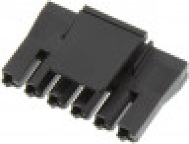 172672-2006, Power to the Board Super-Sabre 7.5mm Recp Hsg 6Ckt