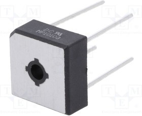 MP1010G-DC, Диодный мост: однофазный, Urmax: 1кВ, If: 10А, Ifsm: 240А, MP-8, THT