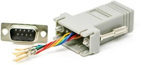 40-9538M, MOD ADAPTER KIT, DB9 PLUG-RJ45 JACK