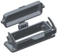 T1510243100-000, Heavy Duty Power Connectors Hood PG2x16 Lock Die Cast Aluminum