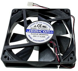 JF1225S2H-R, вентилятор 24В 120х120х25мм подшипник скольжения
