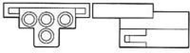 1-480510-0, Pin &amp; Socket Connectors 4P MNL PLUG HSG .140 NATL