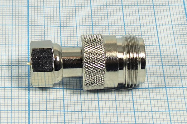 Гнездо N-Штекер F, позолоченный центральный контакт; №923 гн N-шт F