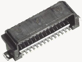 IL-WX-6PB-HF-HD-S-BE, IL-WX Series Right Angle Surface Mount PCB Header, 6-Contact, 0.8mm Pitch, 2-Row, Shrouded