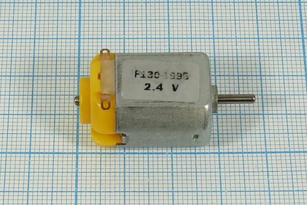 Электродвигатель 2.4В, 5250 оборотов/мин; №3283 двиг 2,4В\0,095А\лев\5250\ 20x25m38\F130-1995