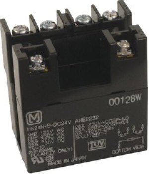 HE2AN-S-DC12V, Реле питания, DPST-NO, 12 В DC, 25 А, HE Series, Фланец, Без Защелки HE2AN-S-DC12V, Реле питания, DPST-NO, 12 В DC, 25 А, HE Series, Фланец, Без Защелки