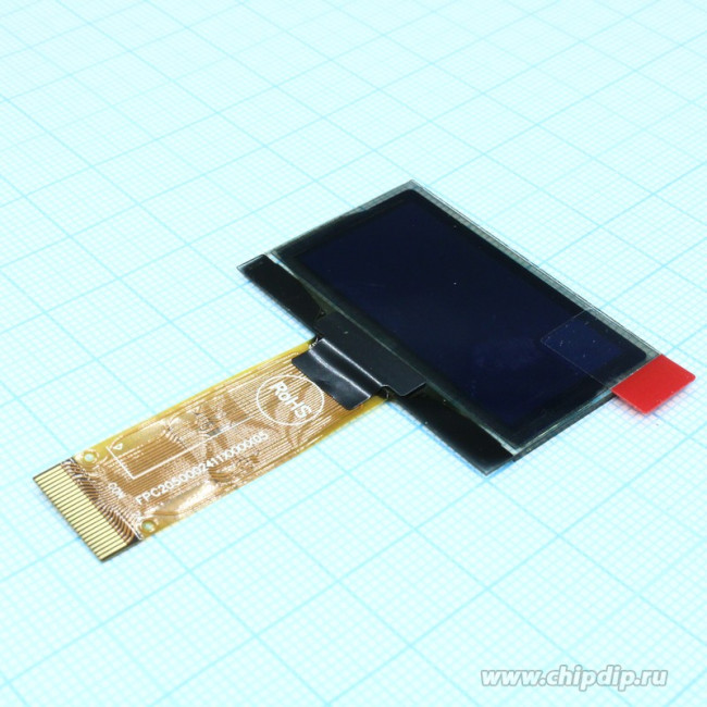 WEO012864ALAP3N00000, (OLED 1.54", графич, 128х64, Желтый)