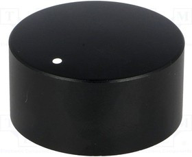 MP7234, Ручка, Вал с Пазом, 6 мм, Алюминий, Круглая с Индикаторной Точкой, 35 мм