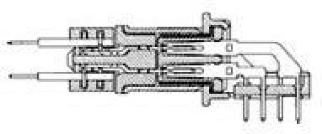 5786136-5, D-Sub Standard Connectors 50 50SR VERT RCPT ASSY