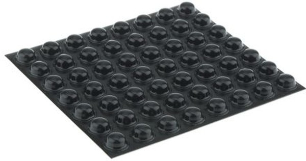 SJ5003, клейкие ножки d11.1x5 чёрные полусфера (14шт.)