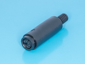 MDN-6F, Гнездо mini DIN 6 контактов на кабель