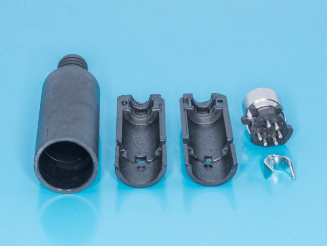 MDN-6F, Гнездо mini DIN 6 контактов на кабель