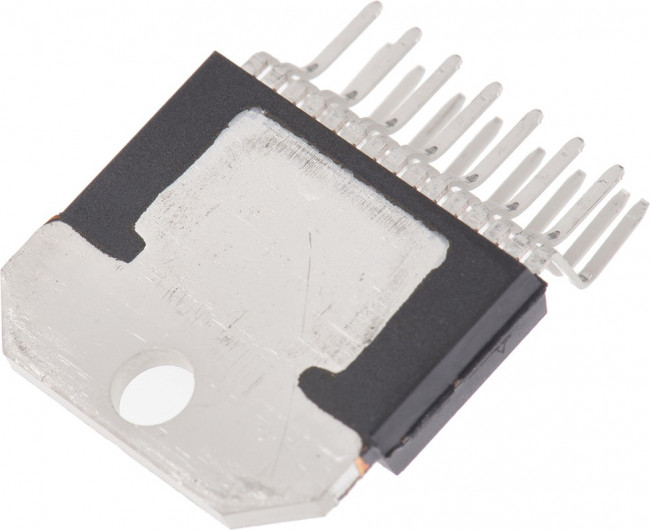 LM4766T/NOPB, Мощный усилитель НЧ с функцией "Mute", 2 х 40Вт, 8 Ом, 20/60В, [HZIP-15]