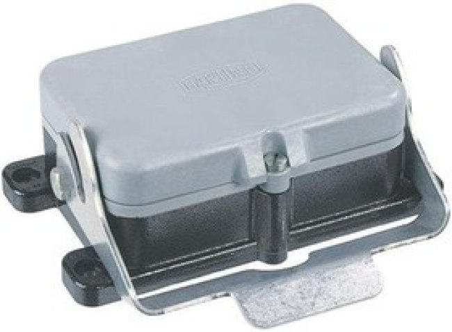 09370480301, Heavy Duty Power Connectors BULKHEAD MOUNTING HAN 4B 1 LVR LCKING