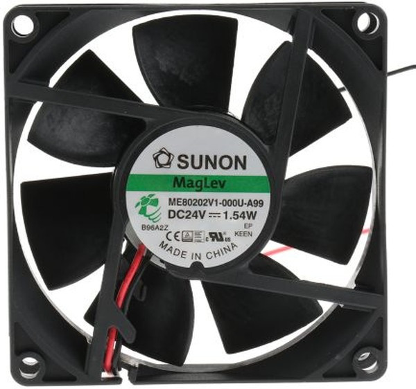 ME80202V1-000U-A99, Вентилятор осевой, 24ВDC, 80x80x20мм, 61,16куб.м/ч, 38дБА, Vapo