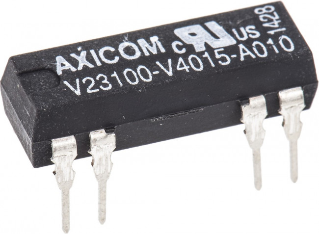 V23100V4015A 10, Герконовое реле, SPST-NO, 15 В DC, V23100 -V4, Сквозное Отверстие, 2 кОм