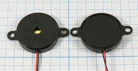 Излучатель звука пьезоэлектрический без генератора 24x 4m35, 1~40В, 4,0 кГц, 2L140, CBE2440BL, DAE Y