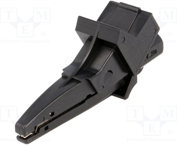 PJ5004-LM-IEC-B, Зажим "крокодил", 20А, 1кВDC, черный, Диап.захвата: макс.25мм PJ5004-LM-IEC-B, Зажим "крокодил", 20А, 1кВDC, черный, Диап.захвата: макс.25мм