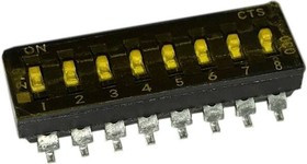 219-8MSTR, DIP Switches / SIP Switches 8 switch sections SPST