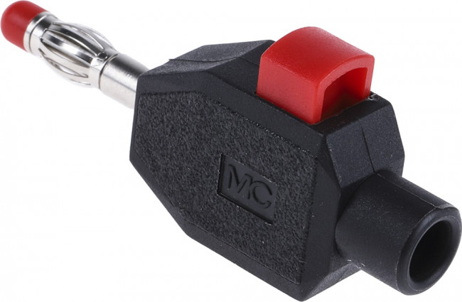 22.3006-21, Black Male Banana Plug, 4 mm Connector, Clamp Termination, 10A, 30 V, 60V dc, Nickel Plating