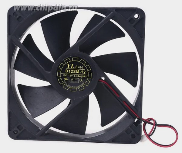 Вентилятор Yat loon D12SM-12 12v 0,30 A 120x25 2 pin