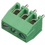 DG350-3.5-03P-14, Клеммник, 3-контактный, 3.5мм, прямой