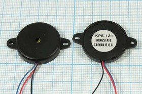 Излучатель звука пьезокерамический без генератора с обратной связью, Резонансная 4.5кГц обрсв зп 24x