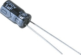 ECAP (К50-35), 1 мкФ, 250 В, 105°C, Конденсатор электролитический алюминиевый