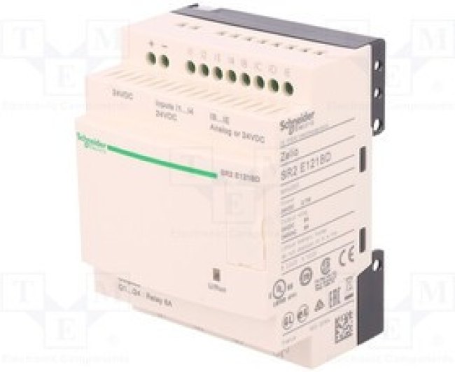 SR2E121BD, ПЛК, IN: 8, Аналог.вход: 4, OUT: 4, OUT 1: реле, DIN, Zelio Logic, IP20 SR2E121BD, ПЛК, IN: 8, Аналог.вход: 4, OUT: 4, OUT 1: реле, DIN, Zelio Logic, IP20