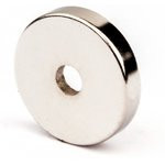 Неодимовый магнит диск 25х5 мм с зенковкой 5.5/10.4 мм, N35