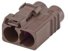 59Z115-000F, RF Connector Accessories Plastic housing Jack Straight F Brown