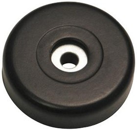 F1687-PE4, Резиновая прокладка / ножка, Винтовой Монтаж, 10 мм, 38 мм, Круглая, Черный