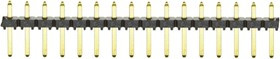 TLW-116-05-G-S, TLW Series Straight Through Hole Pin Header, 16 Contact(s), 2.54mm Pitch, 1 Row(s), Unshrouded