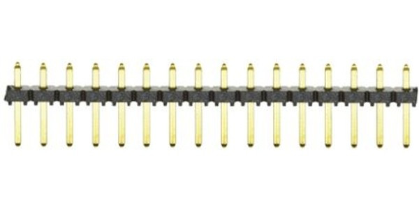 TLW-116-05-G-S, TLW Series Straight Through Hole Pin Header, 16 Contact(s), 2.54mm Pitch, 1 Row(s), Unshrouded