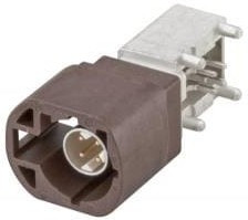 D4S20D-40MA5-F, RF Connectors / Coaxial Connectors Right Angle Plug PCB w/Housing T&amp;R Brown