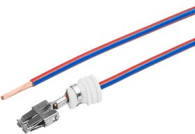 AX41202, Контакт гнездовой Двойная Лира с уплотнителем 4,8мм, с пров. 1,5